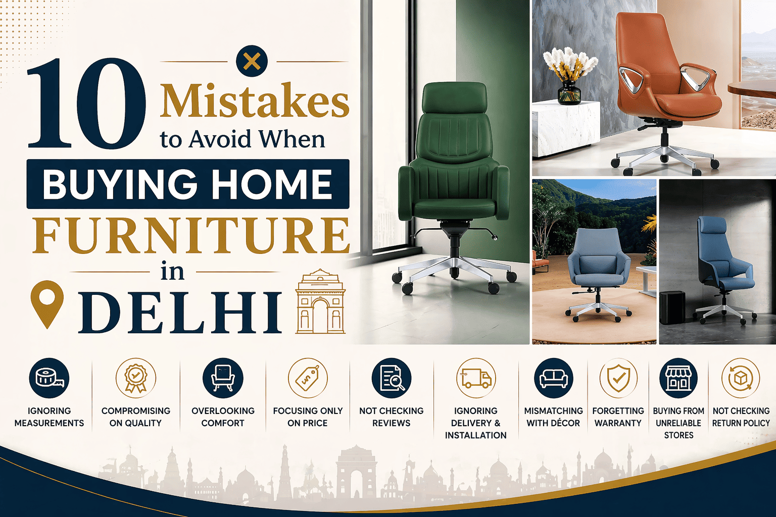 10 Mistakes to Avoid When Buying Home Furniture in Delhi