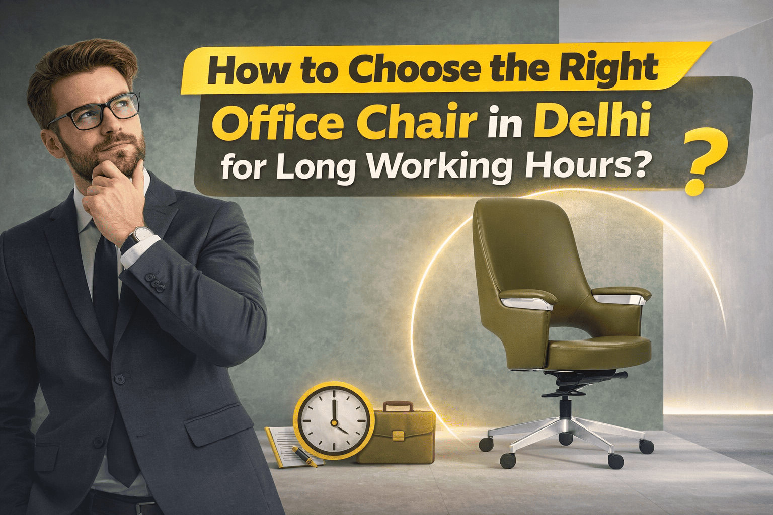 How to Choose the Right Office Chair in Delhi for Long Working Hours