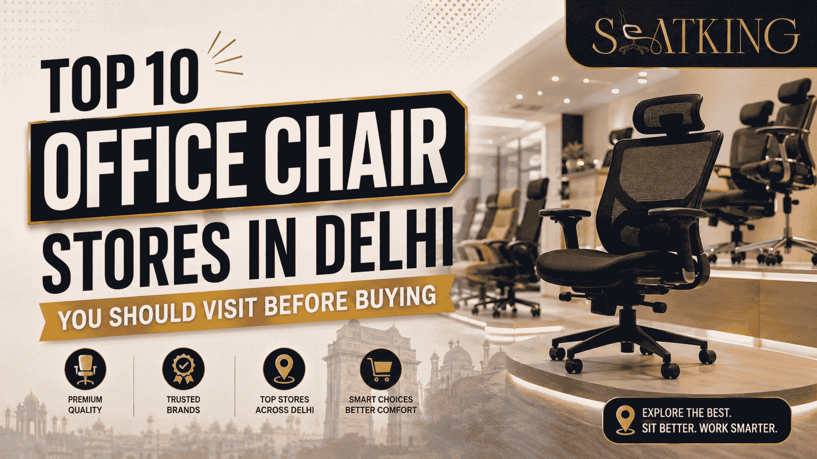 Top 10 Office Chair Stores in Delhi You Should Visit Before Buying